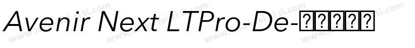 Avenir Next LTPro-De字体转换